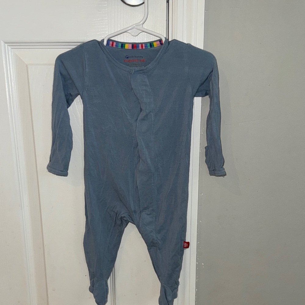 Magnetic Me Slate Blue One Piece Footie